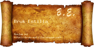 Bruk Estilla névjegykártya